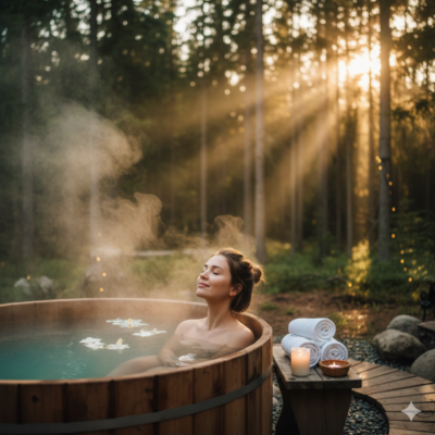 Bain nordique en bois : confort et tradition scandinave